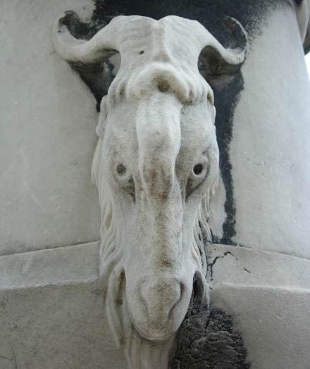 A demon that became a bakra that became a statue