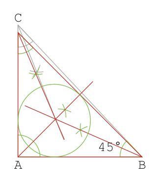 An incircle after the commando method